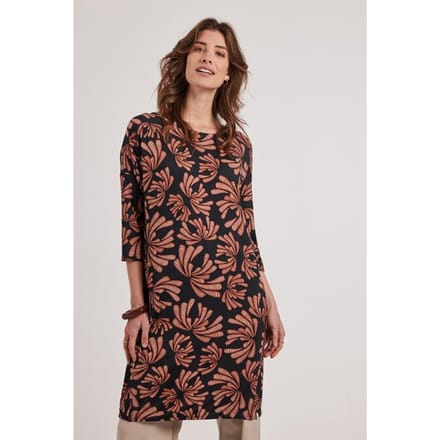 DIDI Dames Loose dress Easy Blue Cocktail print maat 44