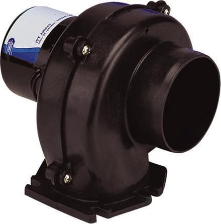 Jabsco 24V Ventilator Ø75mm flensmontage