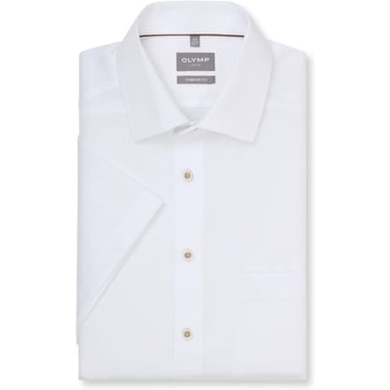 OLYMP Luxor Overhemd, Comfort Fit, New Kent, Wit