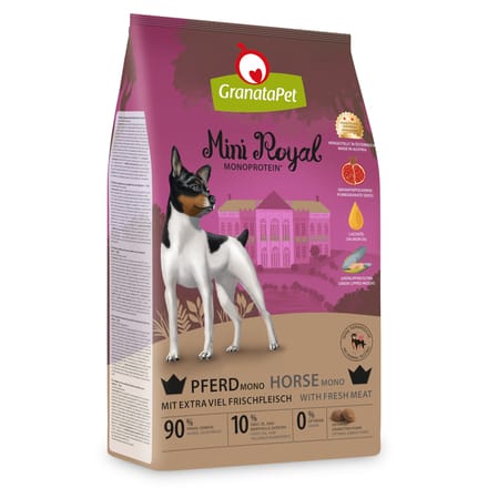 1kg GranataPet Mini Royal Monoprotein Paard droog hondenvoer