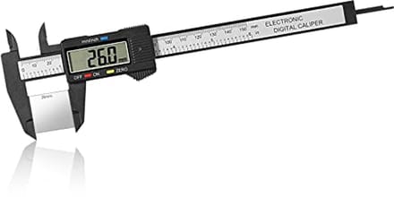 SnelShoppen - Digitale schuifmaat 150 mm / 6 inch - Elektronisch meetgereedschap met groot LCD-display - Voor externe, interne metingen, diepte en sta