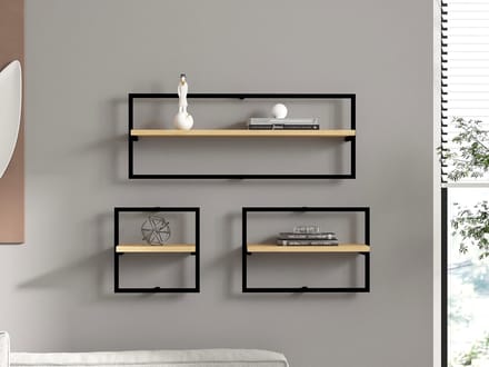 Asir - Muurplank - Saffier eiken - 80 x 20 x 30