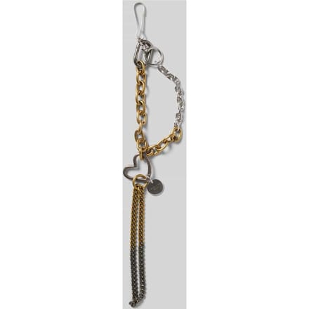 Bicolor tassenhanger met labelapplicatie model 'AUDREY'