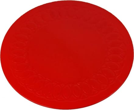 Anti-slip matten rond - 19 cm rood - Able2