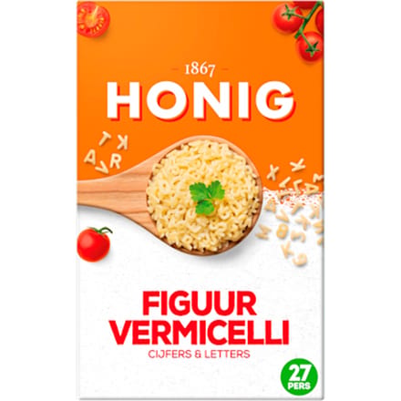 Figuurvermicelli cijfers en letters
