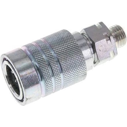 Stalen DN 10 Hydraulische Koppeling Snelkoppeling 8 mm L Knelring ISO 7241-1 A/8434-1 D 17.3mm