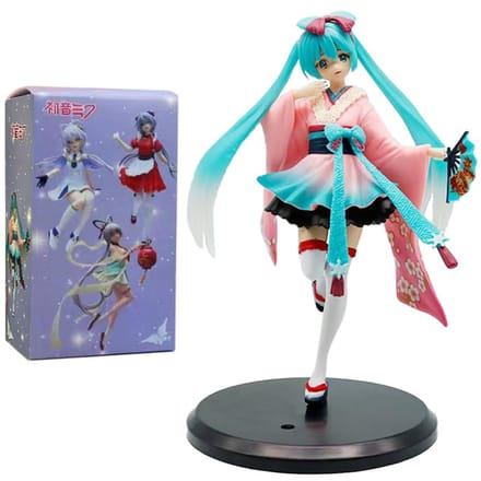 Modèle Original Bouchon à Nouilles Hatsune Miku 20cm Fée Fleur Anémone Modèle Figurine Anime Collections Jouets Cadeaux
