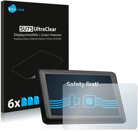 Savvies - Screenprotector voor Giant RideControl Charge - Folie Beschermfolie transparant 6 Stuks
