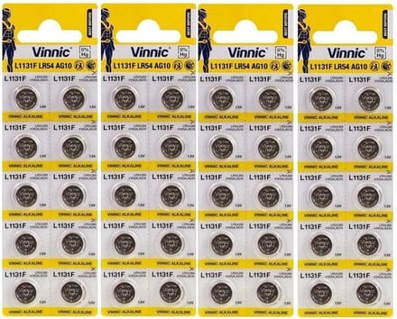 Vinnic AG10 LR54 Alkaline Knoopcel Batterij 40 Stuks