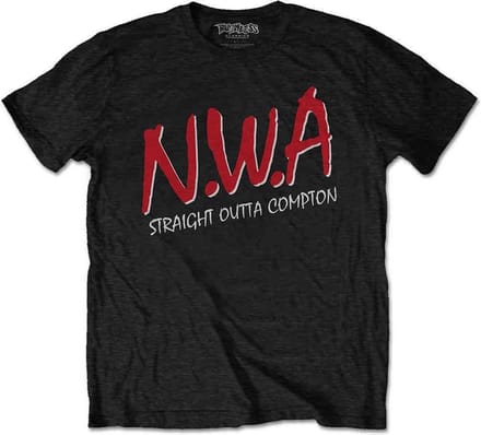 N.W.A - Straight Outta Compton Heren Tshirt - M - Zwart