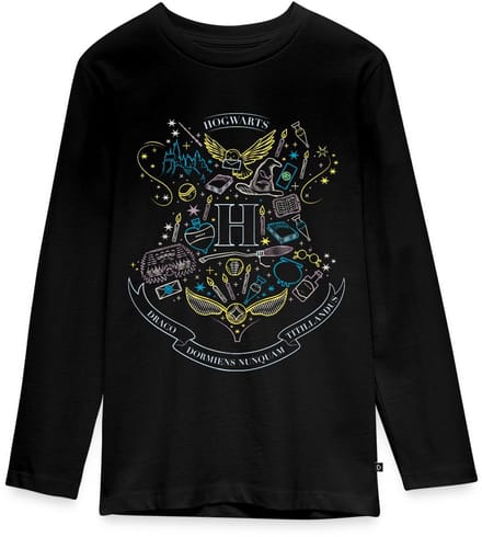 Harry Potter Hogwarts onderdelen Premium T-Shirt Tiener Lang