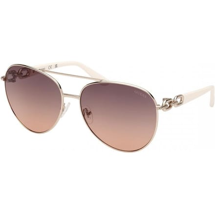 Guess Dames Zonnebril 32b Gu00158 Shiny Pale Gold/61-15-130 gray