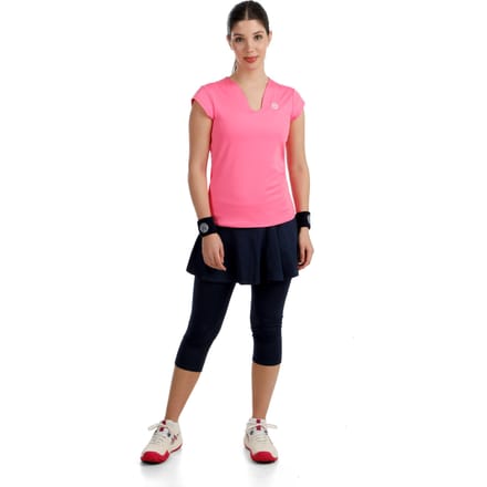 BIDI BADU Crew 2.0 V-Neck T-shirt Dames-pink