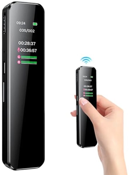 Mini Dicteerapparaat 64 GB met Ruisonderdrukking voor Efficiënte Opnames