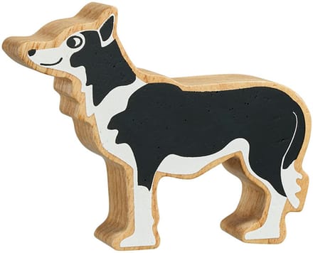 Lanka Kade - Houten figuur - Black White Dog