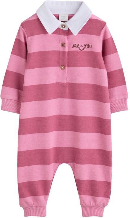 Next - Meisjes - Jersey babyrompertje met kraag - Roze