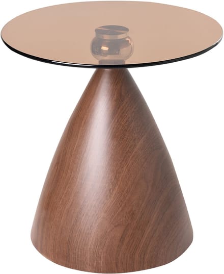 CORELLA - Bijzettafel - Bruin - Metaal