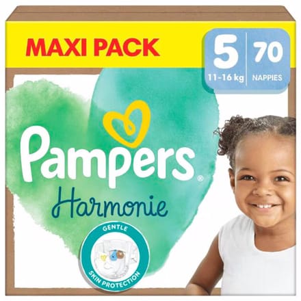 Pampers - Harmonie - Maat 5 - Mega Pack - 70 stuks - 11/16 KG