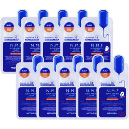 Mediheal NMF Alpha Arbutin Glow Ampoule Mask 10 st