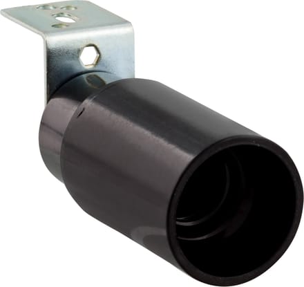 Fitting E14 met haakse beugel maximaal 40W zwart