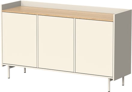 Vicco Velina Sideboard – 140 x 82 cm met 6 compartimenten Crème