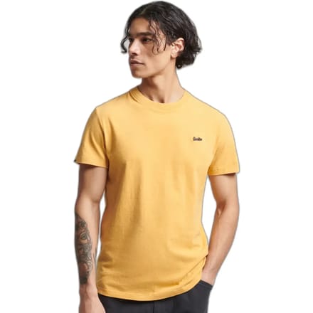 Superdry Vintage Logo Micro Emb T-shirt Geel S Man