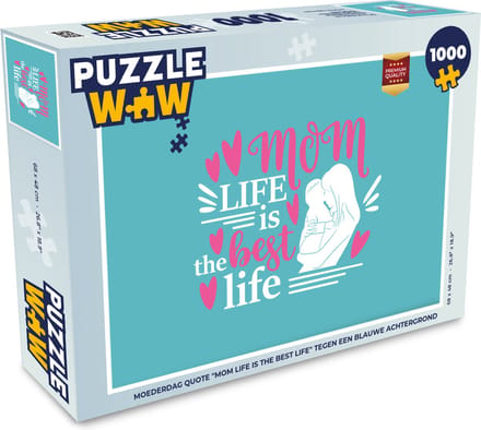 Puzzel Moederdag cadeautje - Moeder - Quote - Legpuzzel - Puzzel 1000 stukjes volwassenen