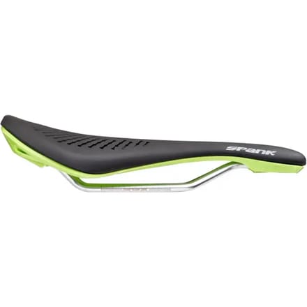 Spank Oozy 220 Zadel Heren, black/green Breedte 142mm