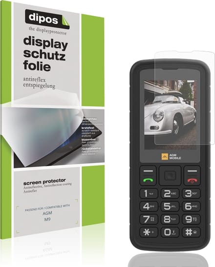 dipos – 4x Matte Beschermfolie geschikt voor AGM M9 | Krasbestendige & antireflecterende Screenprotector Ultra-Thin