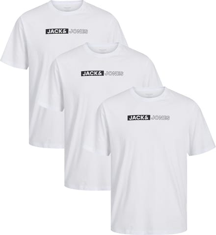 Jack & Jones Heren t-shirt 3 pack Corp