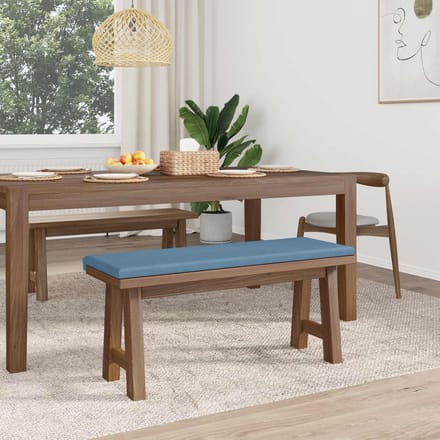 vidaXL - Bankkussen - corduroy - Blauw - Diepte - 35 - cm