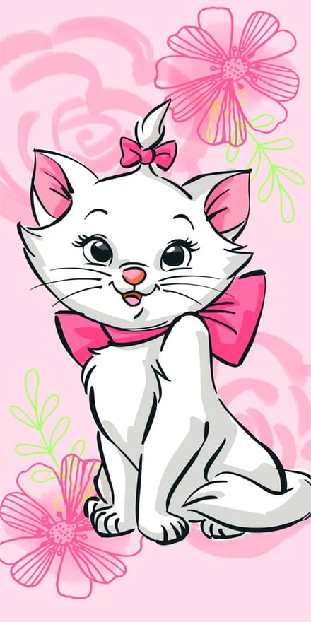 Disney Aristocats Strandlaken Marie Cat - 70 x 140 cm - Katoen