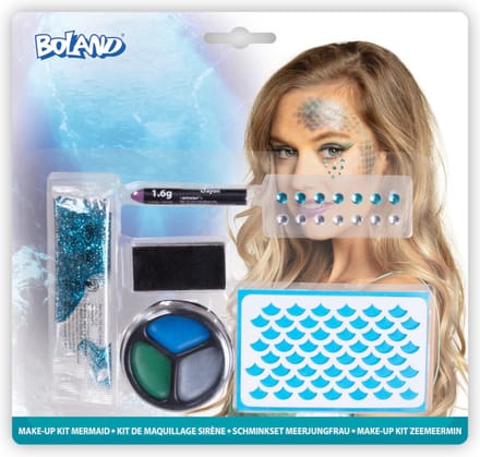 Boland - Set schmink Zeemeermin - - Schminkset - Carnaval, Themafeest, Kinderfeestje - Fantasy