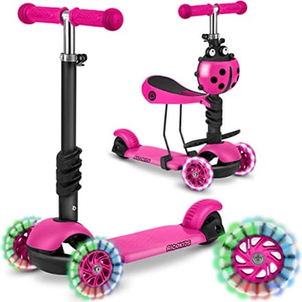 3-in-1 Driewieler met Zitje voor Kinderen in Mint Groene Kleur