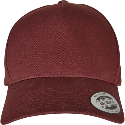 Flexfit - 5Panel Curved Classic Snapback Pet - Bordeaux rood