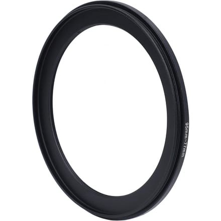 Lensadapterring 95 naar 77mm Aluminiumlegering Camera Lens Filter Adapterring voor Fotografie black