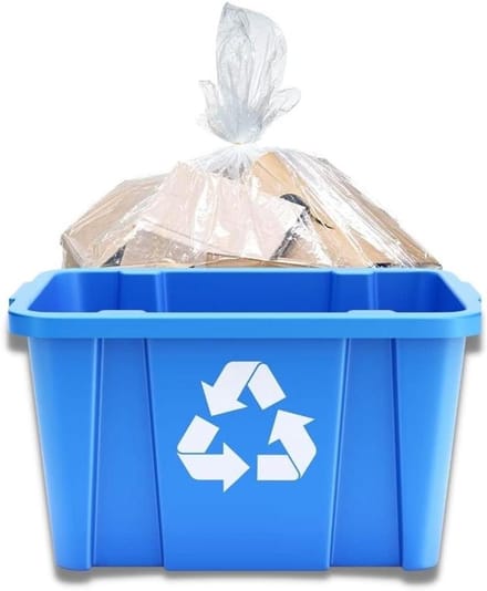 Vuilniszakken - Afvalzakken - Recycling - Extra sterk - 14 Gallon - Transparant