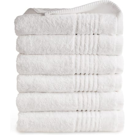 PHLOX Supreme Handdoeken 50x100 - set van 6 - Zware kwaliteit 600 g/m2 - Wit