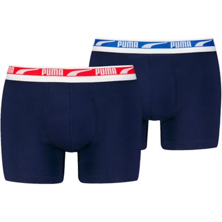 Puma - Men Multi Logo Boxer - 2-pack - 701226392 - 003 Navy Combo