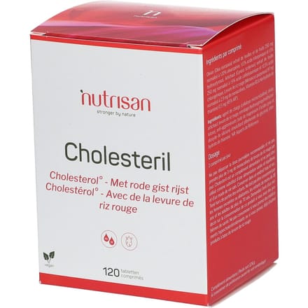 Nutrisan Cholesteril - Rode Gist Rijst 120 Gecomprimeerde tabletten