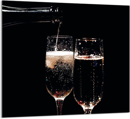 TMK ArtDeko - Serie 65x60 - Glazen Panel voor Keuken - Wijn