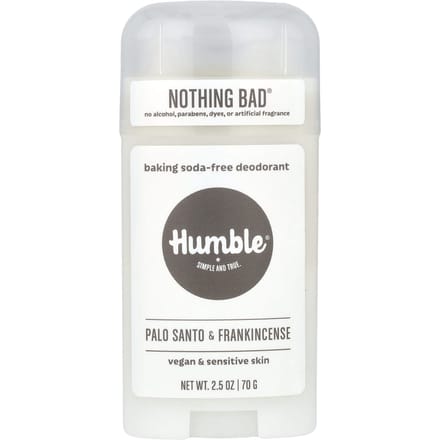 Humble Brands, Baking Soda-Free Deodorant, Palo Santo and Frankincense, 2.5 oz (70 g) white