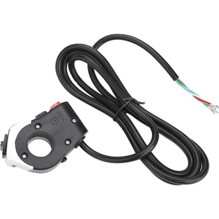 3-in-1 Combinatie Fiets Voorlamp Hoorn Richtingaanwijzer Schakelaar voor Elektrische Fiets black