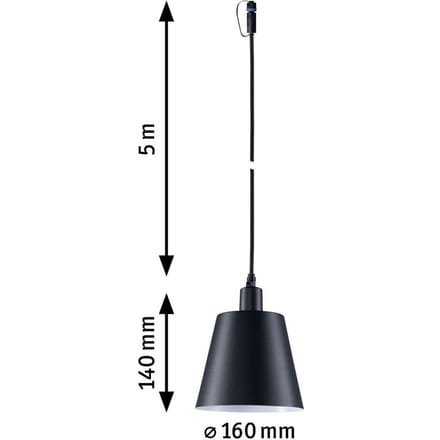 Paulmann Plug & Shine LED hanglamp Kofia E14, aluminium
