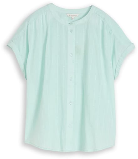 Tom Tailor - Losvallende blouse - Maat 34 - blue haze