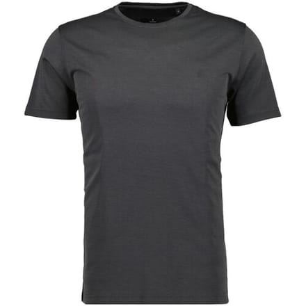 Ragman T-Shirt Softknit Round Neck Antraciet / male