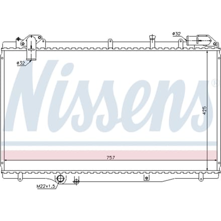 Radiator, motorkoeling NISSENS 63791