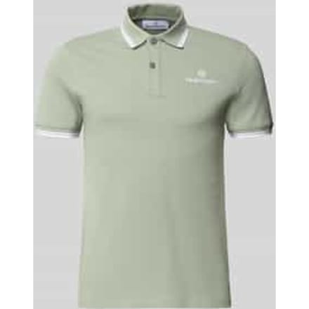 slim fit poloshirt met gestikt logo model 'Reed'