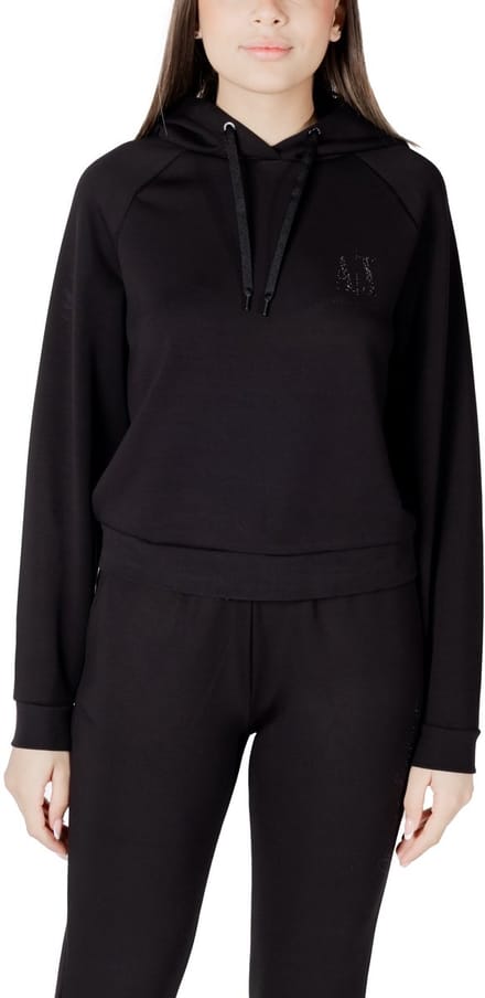 CrystalEmbellished Hoodie Jogger Set Wo - Black Sweatshirts