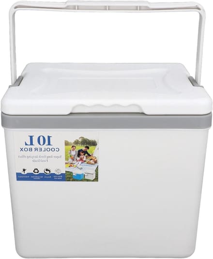 Koelbox EPS - Geïsoleerde box - Buitenactiviteiten - Efficiënte temperatuurbehoud - 10 Liter - Wit